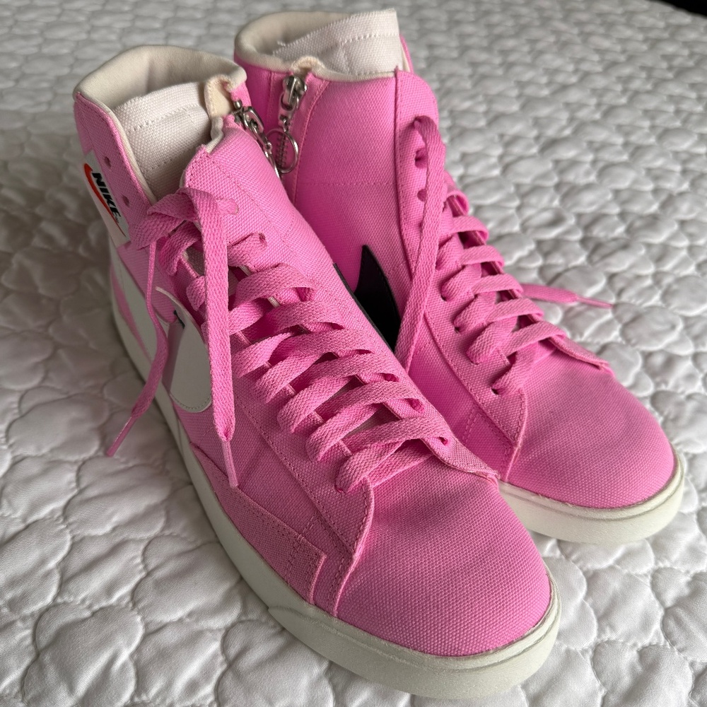 Nike Vibrant Pink High-Top Sneakers